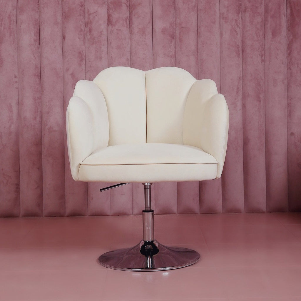 Cream White Vanity Chair